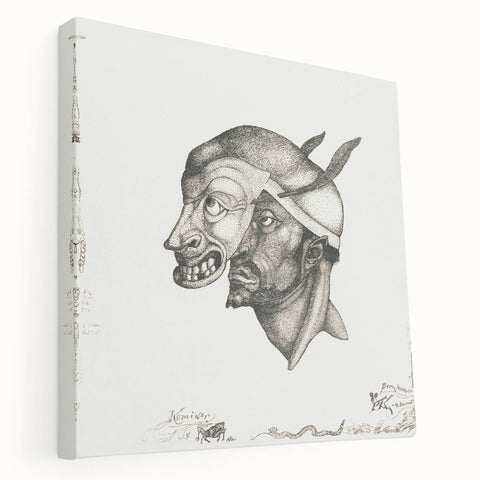 Modern Wall Art – Paul Klee’s "Komiker" in Intricate Monochrome