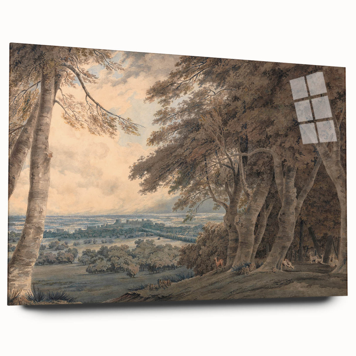 Romanticism Art - Windsor Landscape View Print
