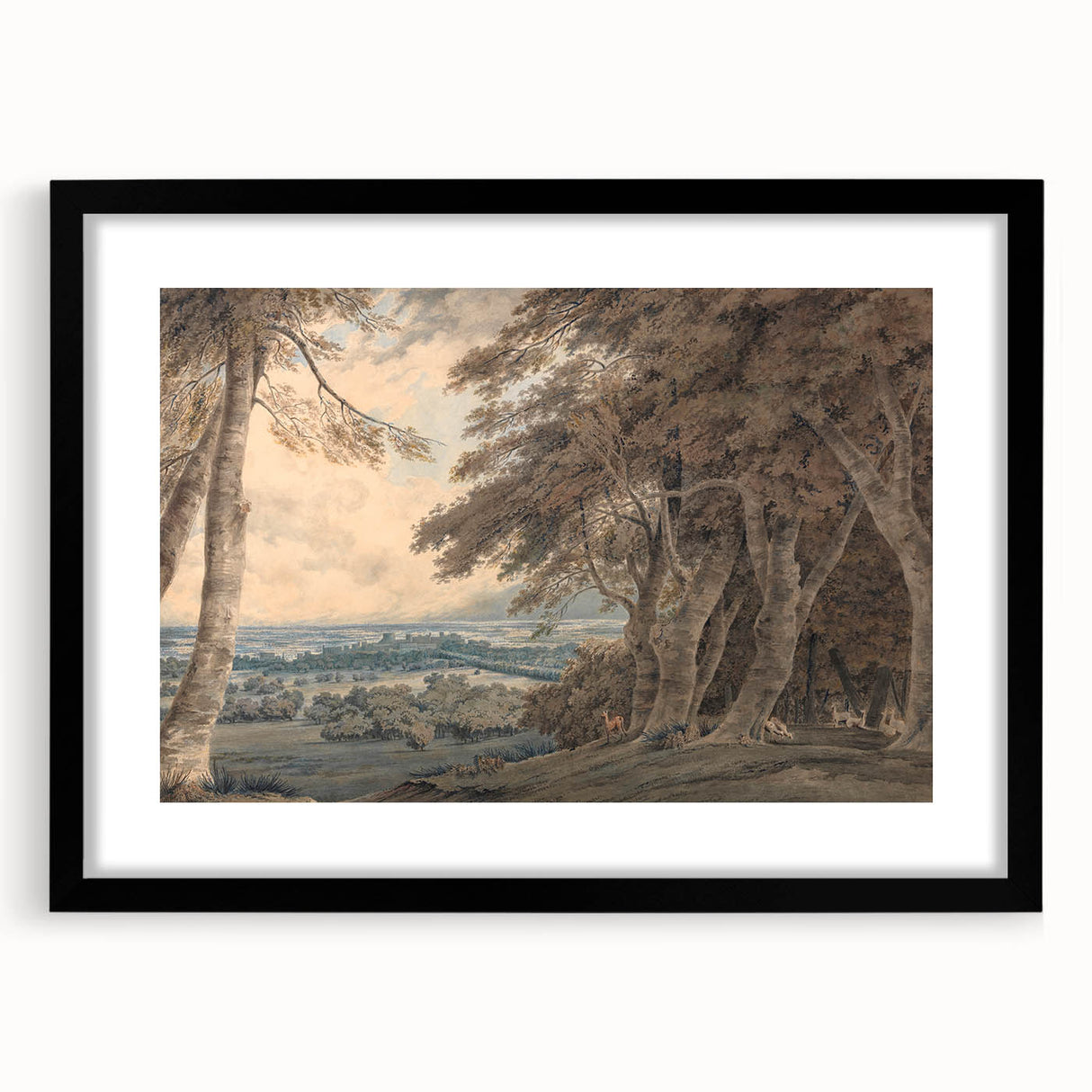 Romanticism Art - Windsor Landscape View Print