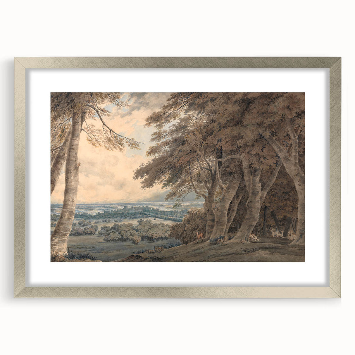 Romanticism Art - Windsor Landscape View Print