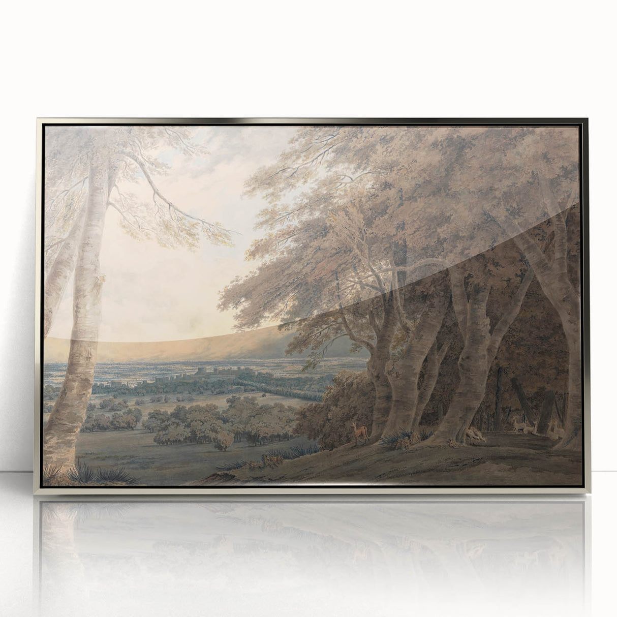 Romanticism Art - Windsor Landscape View Print