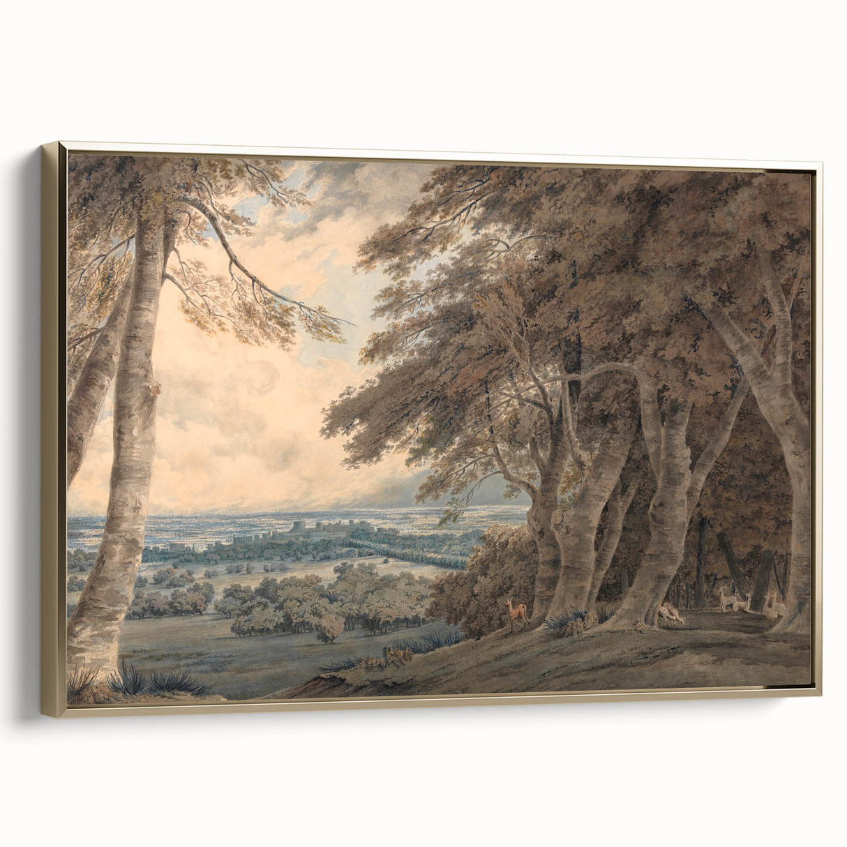 Romanticism Art - Windsor Landscape View Print