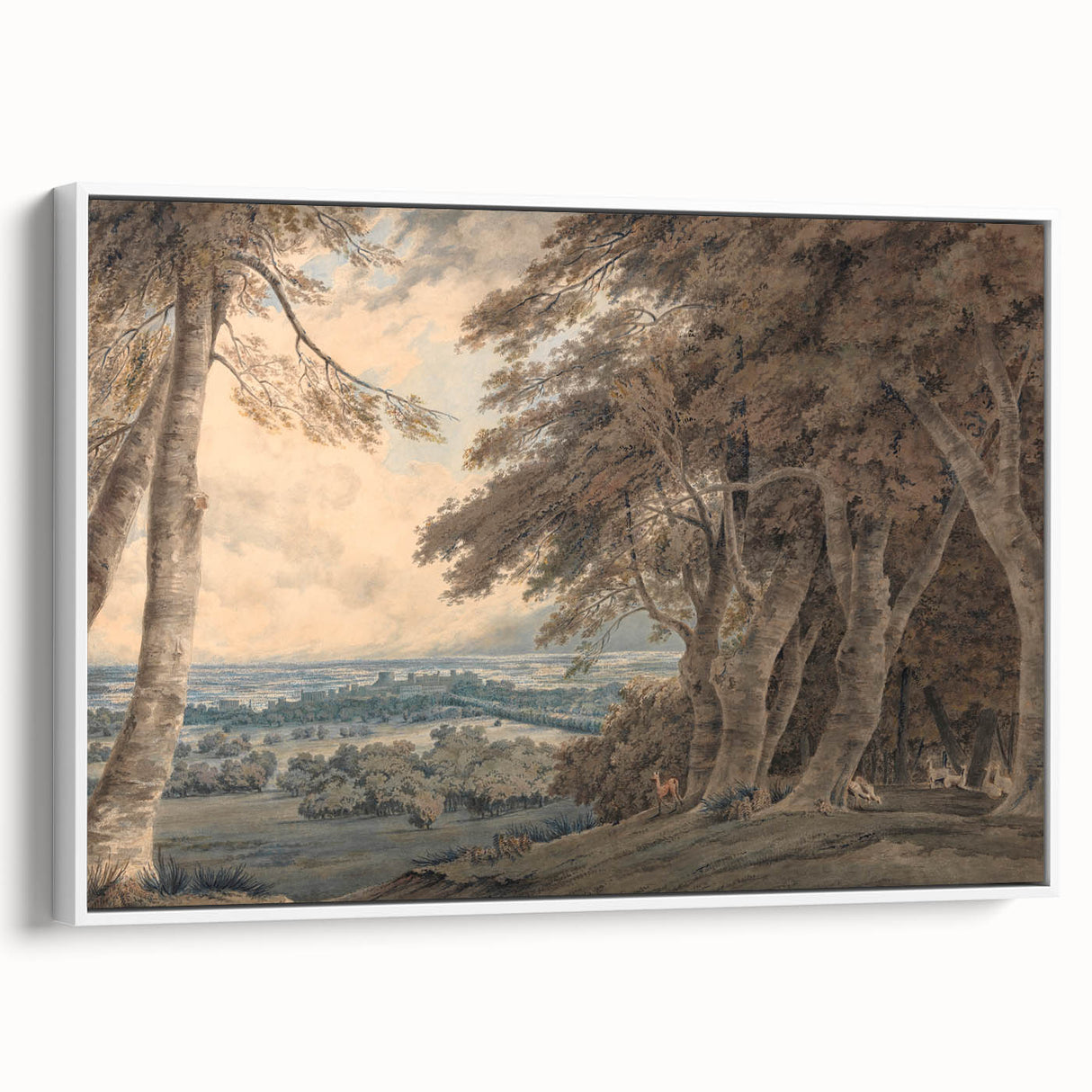 Romanticism Art - Windsor Landscape View Print