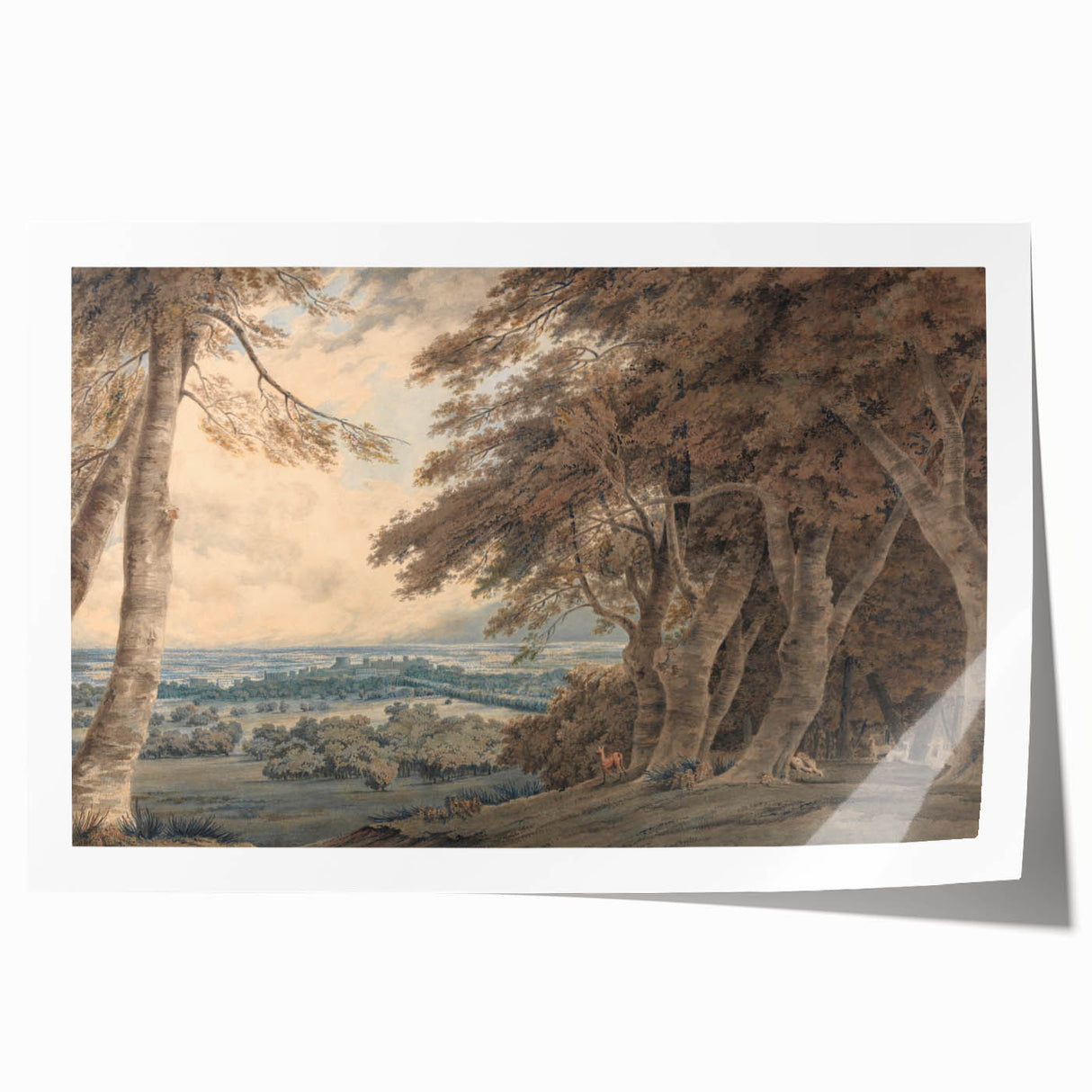 Romanticism Art - Windsor Landscape View Print