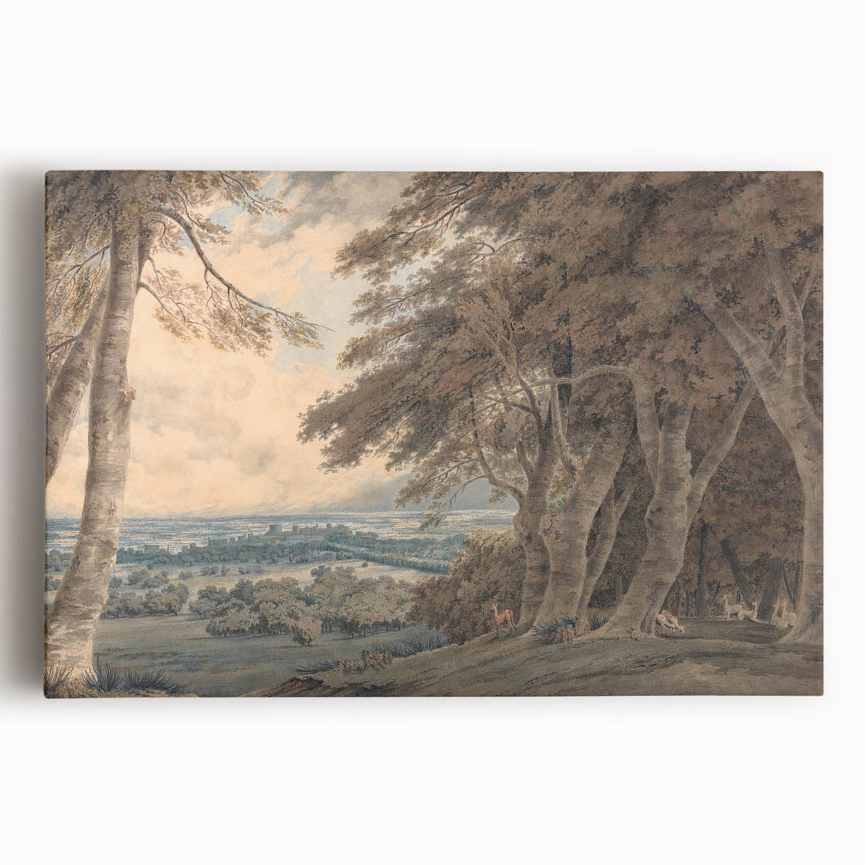 Romanticism Art - Windsor Landscape View Print