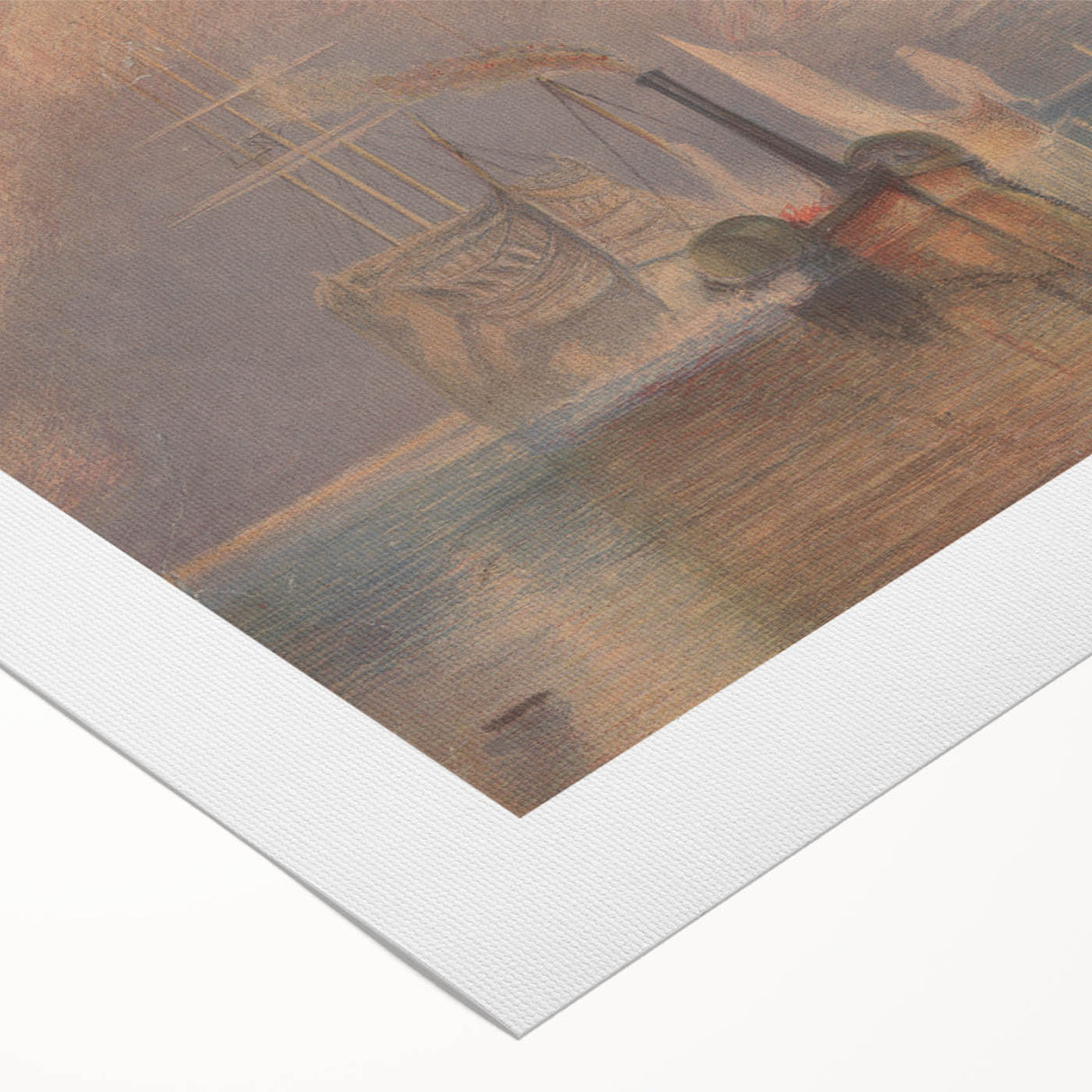 Romanticism Art - The Fighting Temeraire by J.M.W. Turner Print