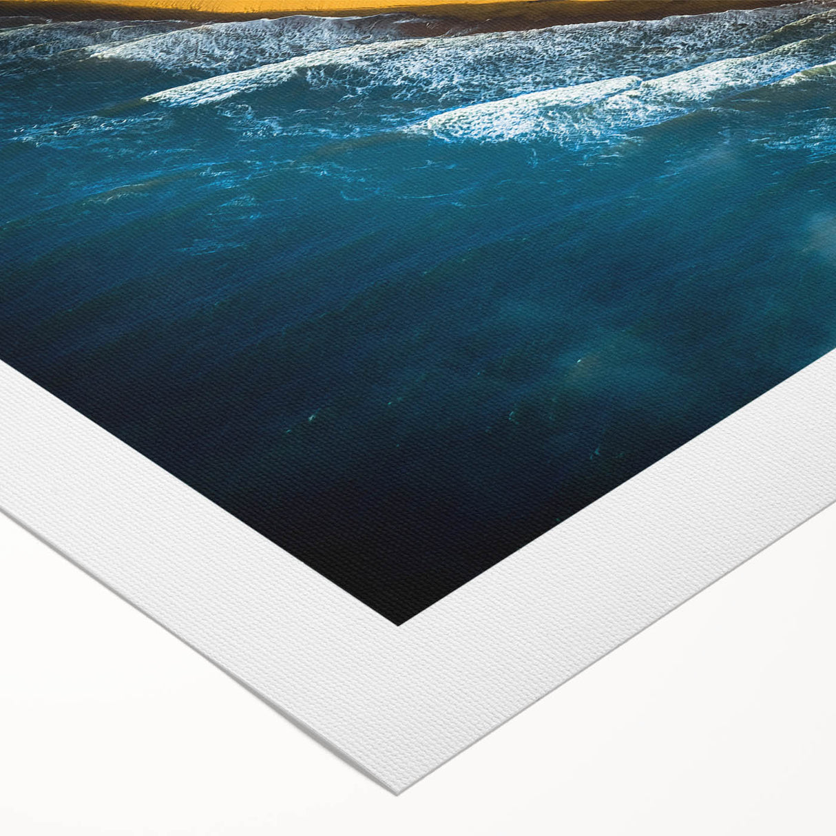 Art deco poster of a Namibian landscape in muted earth tones on rolled canvas, suitable for dining room decor.