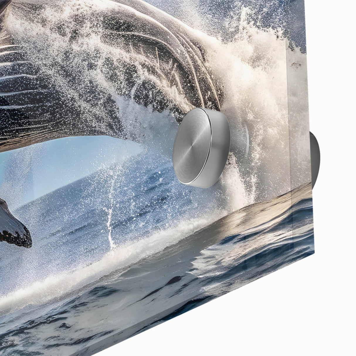 Large abstract depiction of New Brunswick scenery on acrylic glass, in muted earth tones, suitable for dining room art.