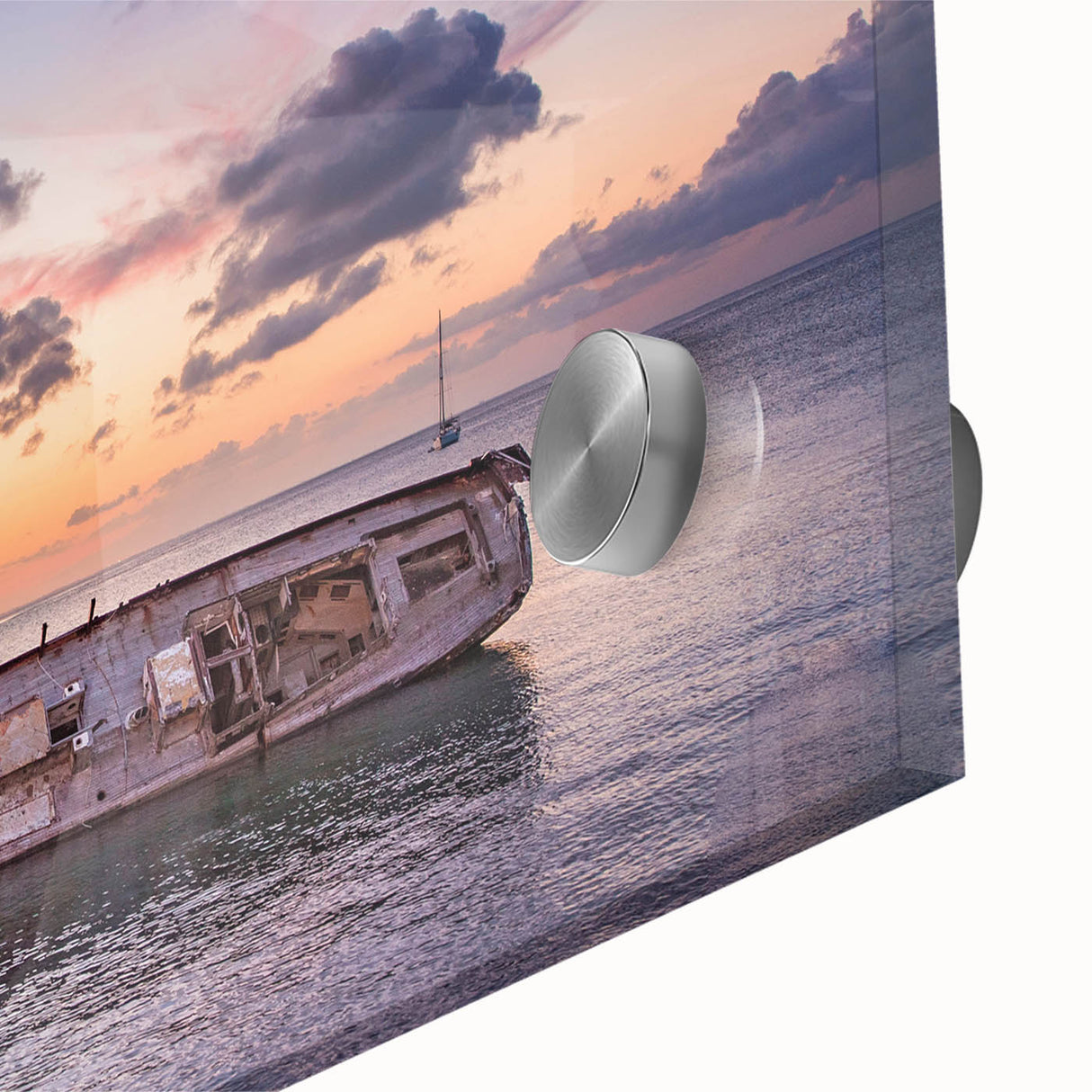 Large abstract wall art depicting Oaxaca scenery in mid-century modernist style on acrylic glass, ideal for dining room.