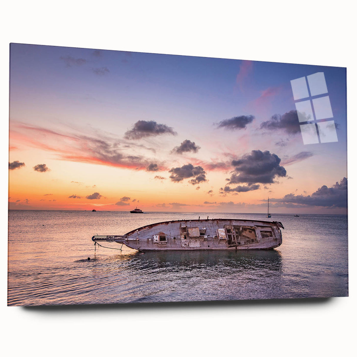 Large abstract wall art of Oaxaca, Mexico scenery in muted earth tones on acrylic glass.