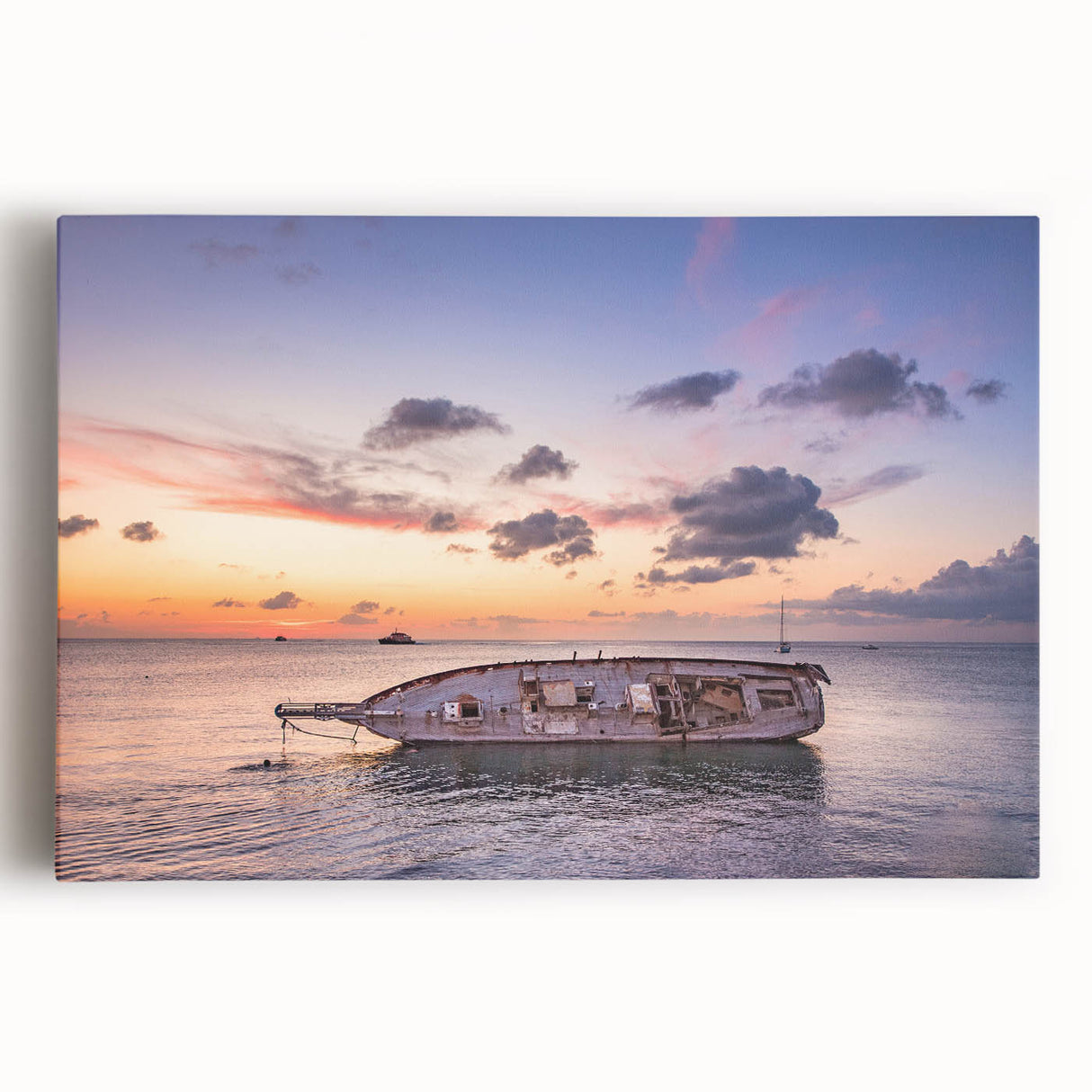 Black and white stretched canvas of Oaxaca, Mexico scenery, ideal for kitchen wall art.