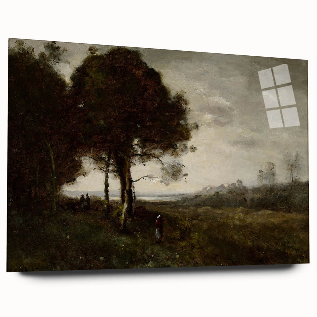 Romanticism Art - A Torrent at Romagnes by Jean-Baptiste-Camille Corot