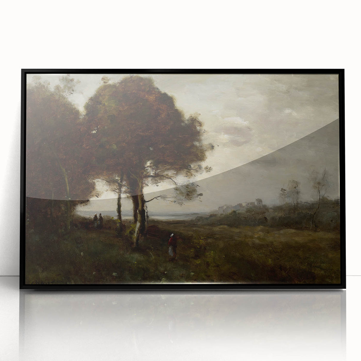 Romanticism Art - A Torrent at Romagnes by Jean-Baptiste-Camille Corot