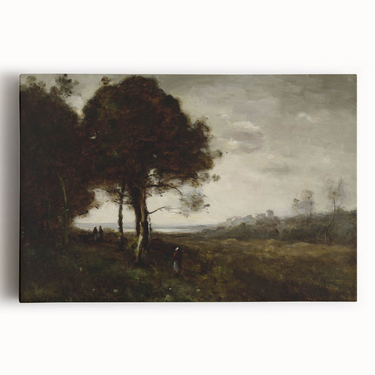 Romanticism Art - A Torrent at Romagnes by Jean-Baptiste-Camille Corot
