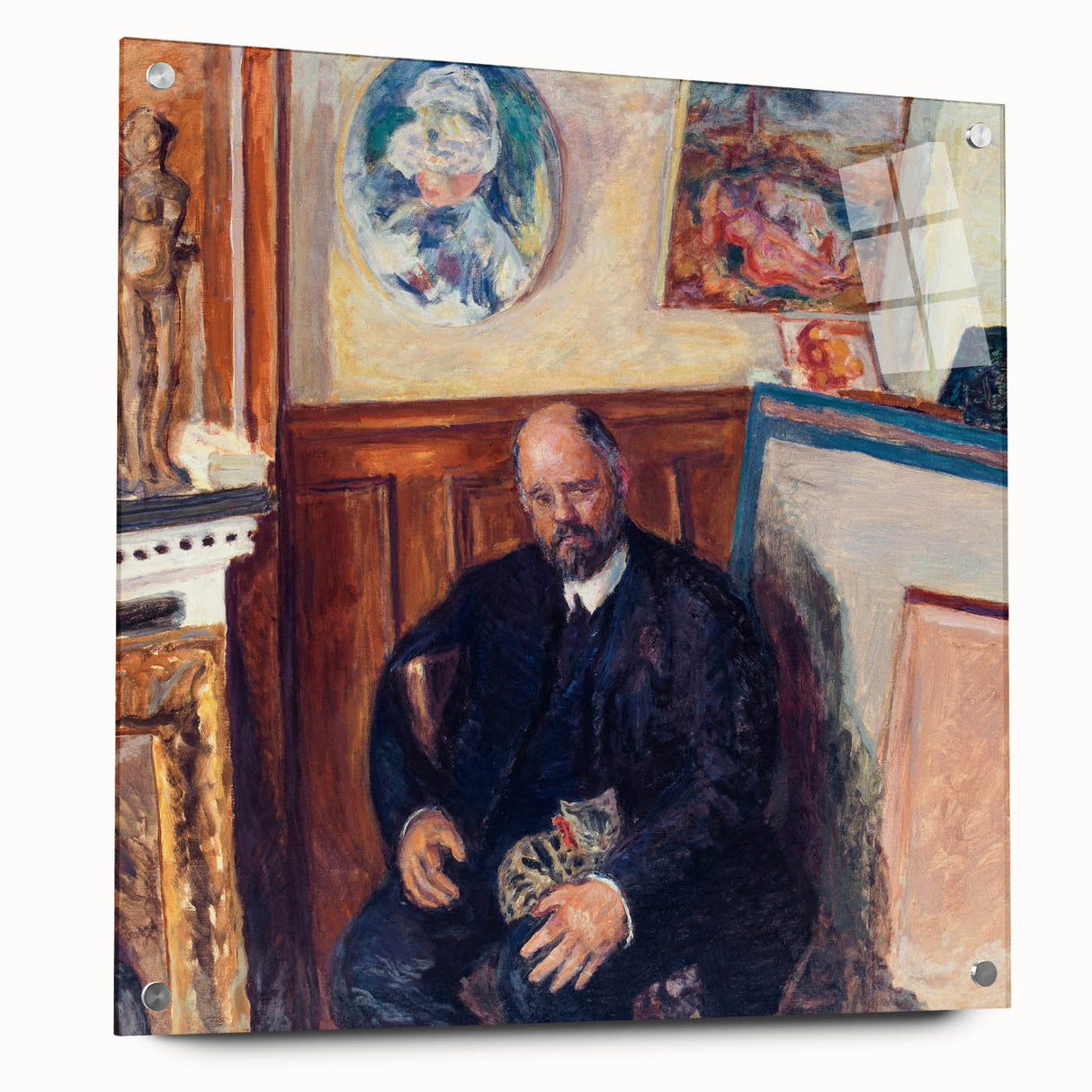 Modern Wall Art – Pierre Bonnard’s "Portrait of Ambroise Vollard with a Cat" (1924)