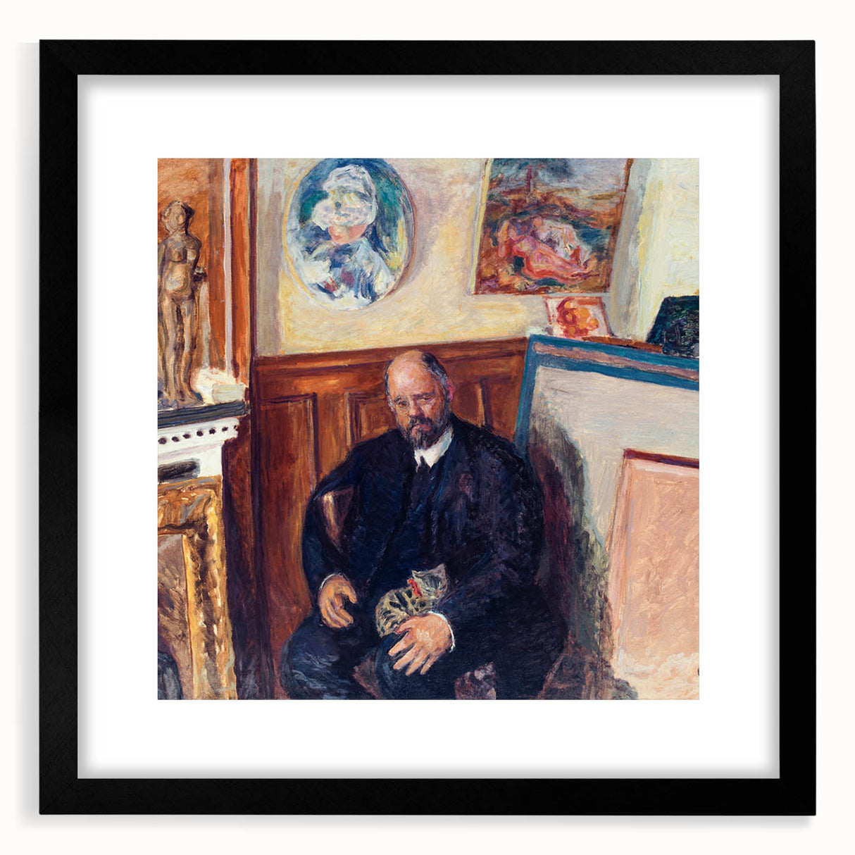 Modern Wall Art – Pierre Bonnard’s "Portrait of Ambroise Vollard with a Cat" (1924)