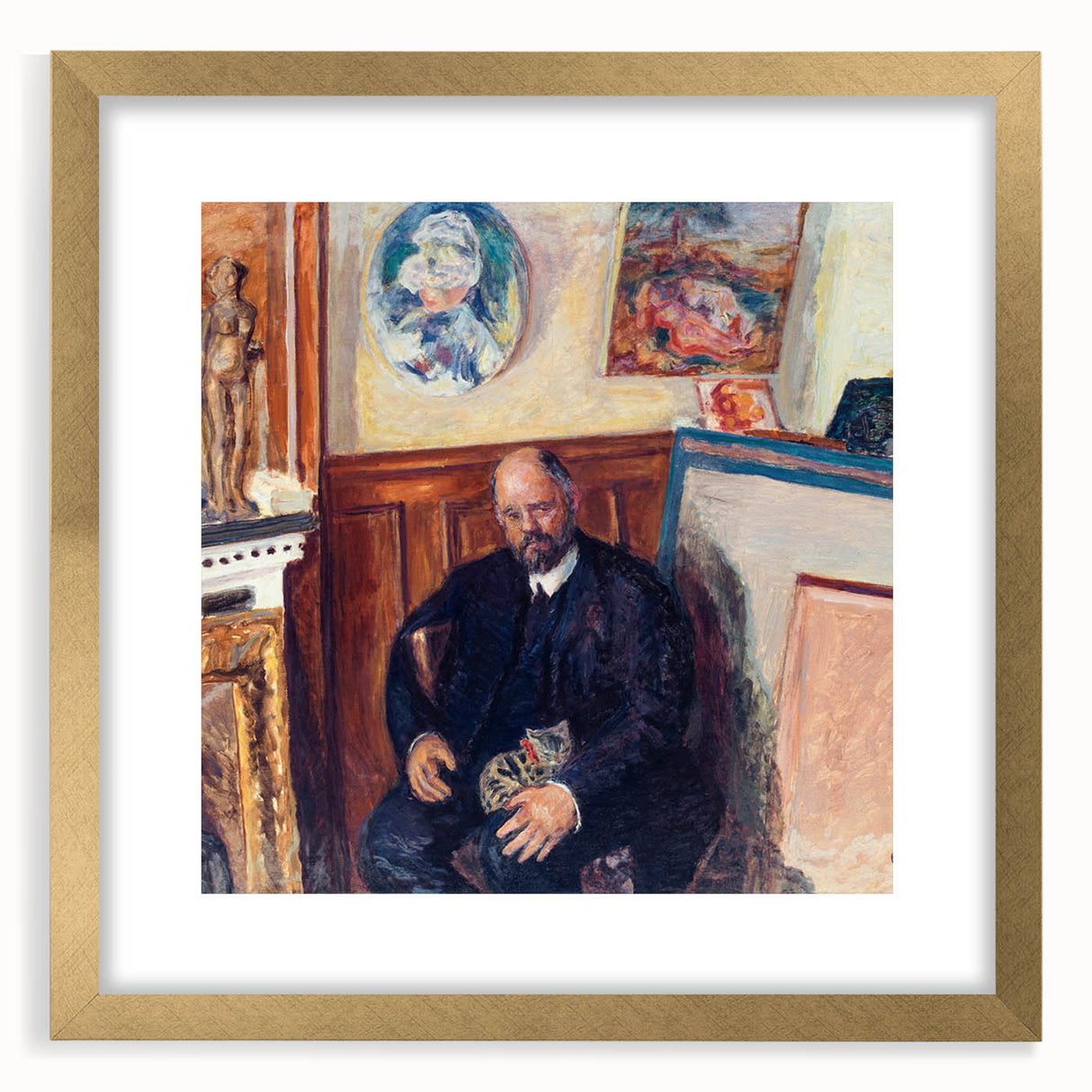 Modern Wall Art – Pierre Bonnard’s "Portrait of Ambroise Vollard with a Cat" (1924)