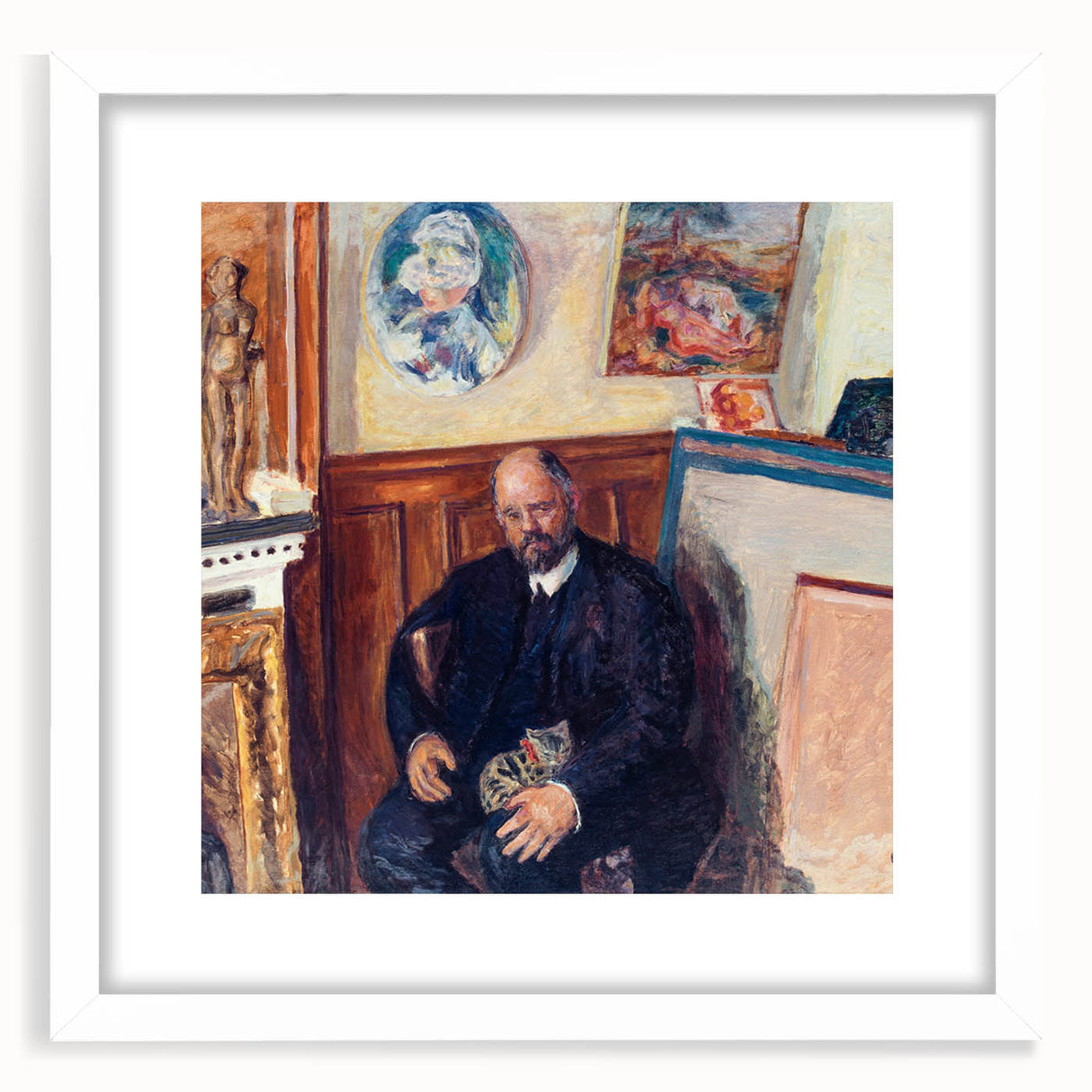 Modern Wall Art – Pierre Bonnard’s "Portrait of Ambroise Vollard with a Cat" (1924)