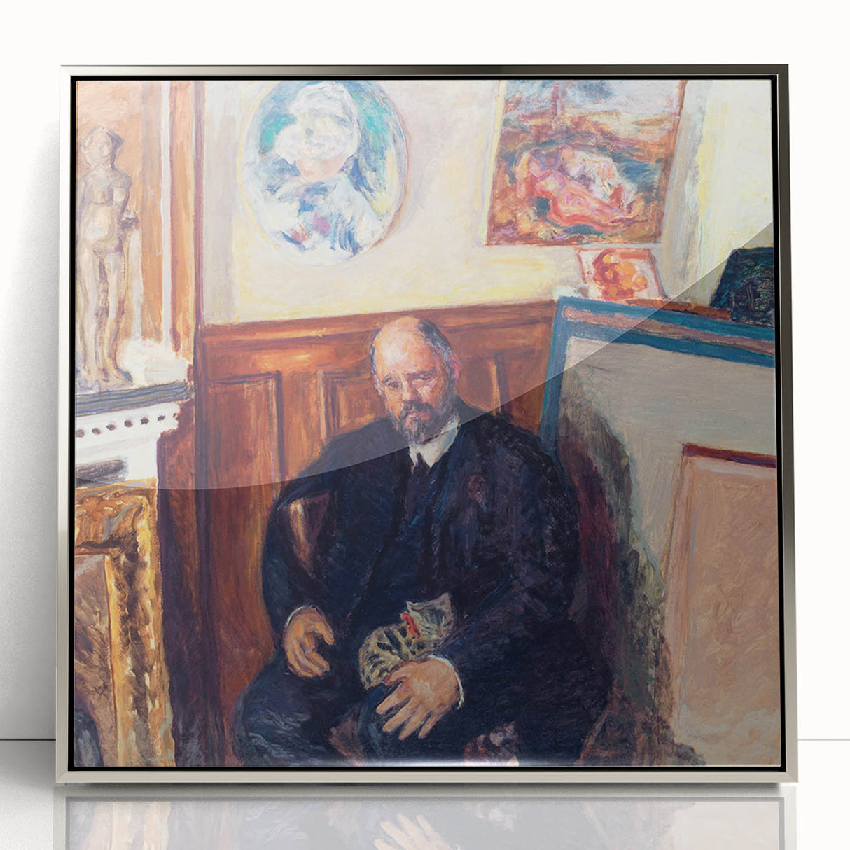 Modern Wall Art – Pierre Bonnard’s "Portrait of Ambroise Vollard with a Cat" (1924)