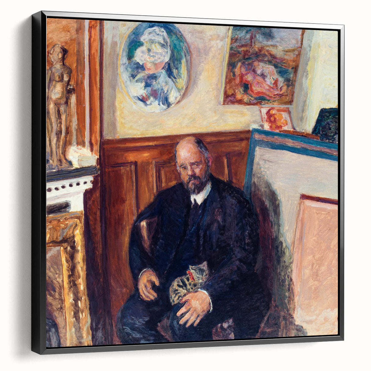 Modern Wall Art – Pierre Bonnard’s "Portrait of Ambroise Vollard with a Cat" (1924)