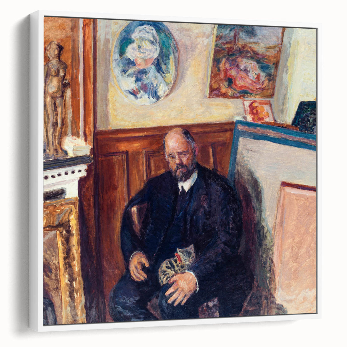 Modern Wall Art – Pierre Bonnard’s "Portrait of Ambroise Vollard with a Cat" (1924)