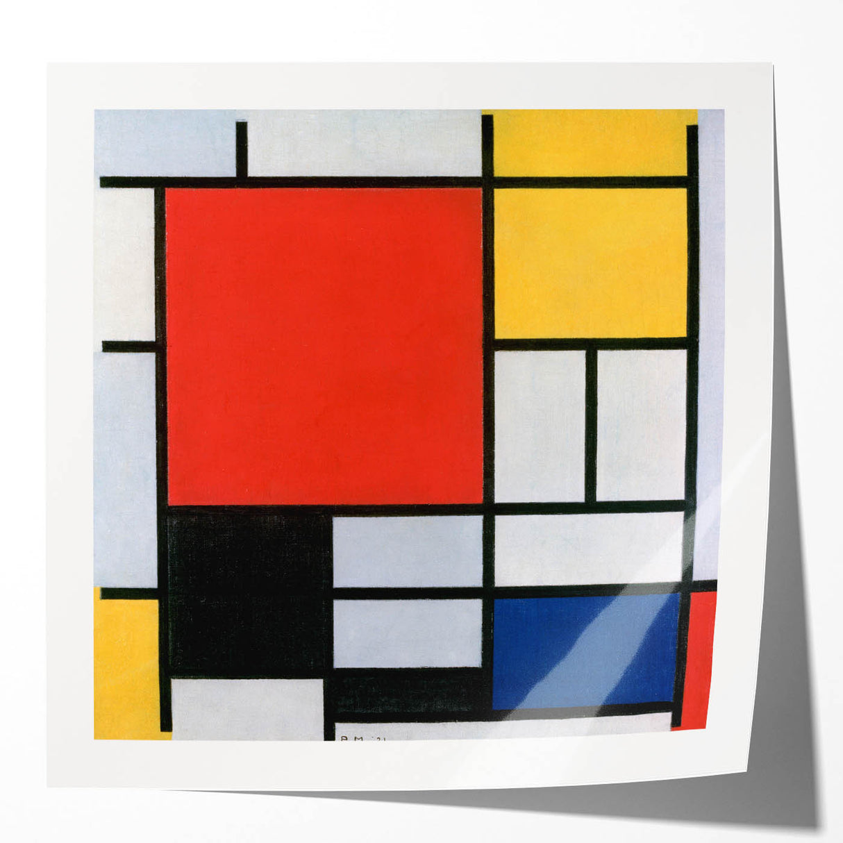 Modern Wall Art – Mondrian’s "Composition with Red, Yellow, Blue, and Black" (1921)