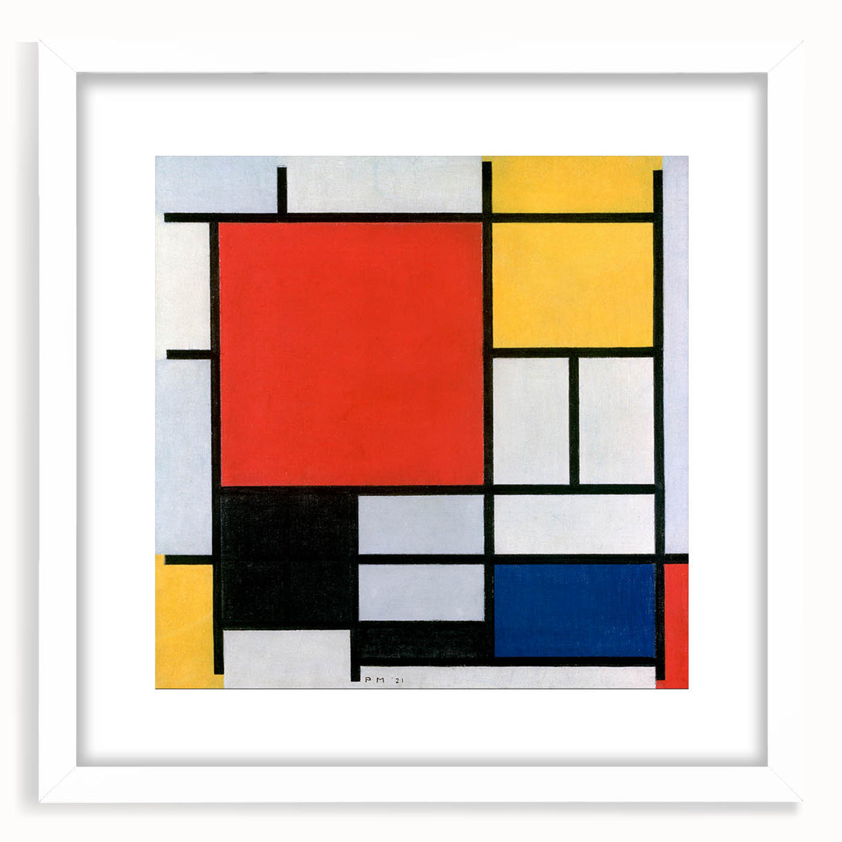 Modern Wall Art – Mondrian’s "Composition with Red, Yellow, Blue, and Black" (1921)