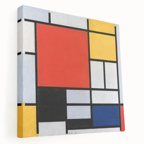 Modern Wall Art – Mondrian’s "Composition with Red, Yellow, Blue, and Black" (1921)