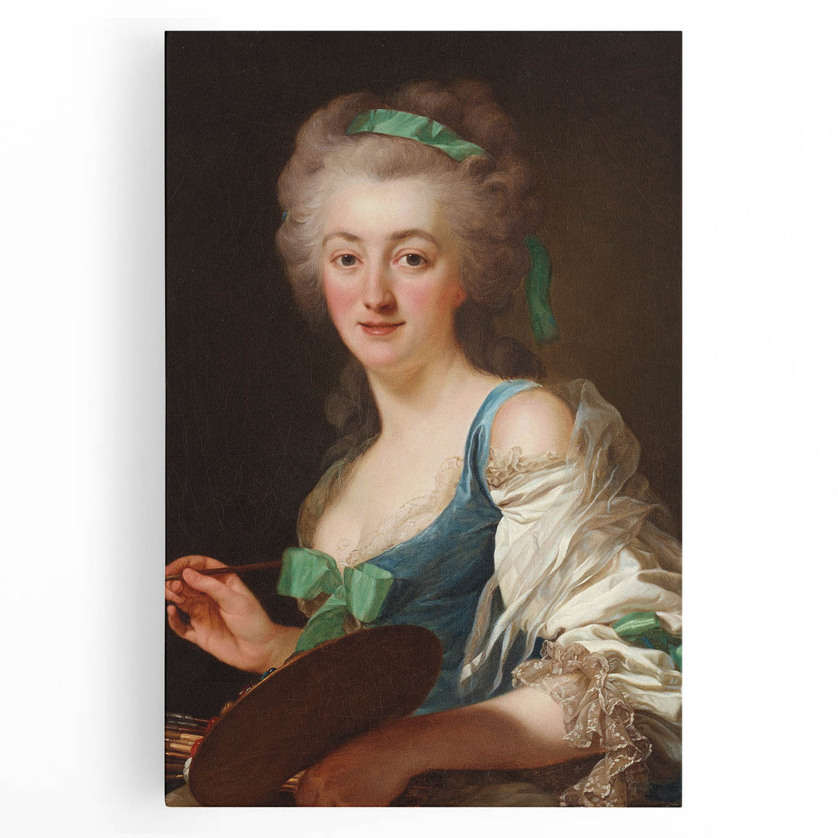 Classic Romantic Paintings - Anne Vallayer-Coster Portrait Canvas Art