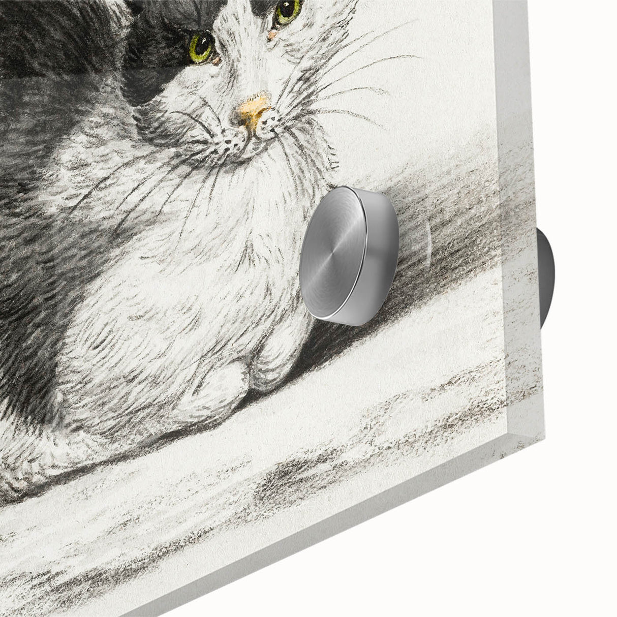Classic Romantic Paintings - Lying Cat Illustration Wall Art