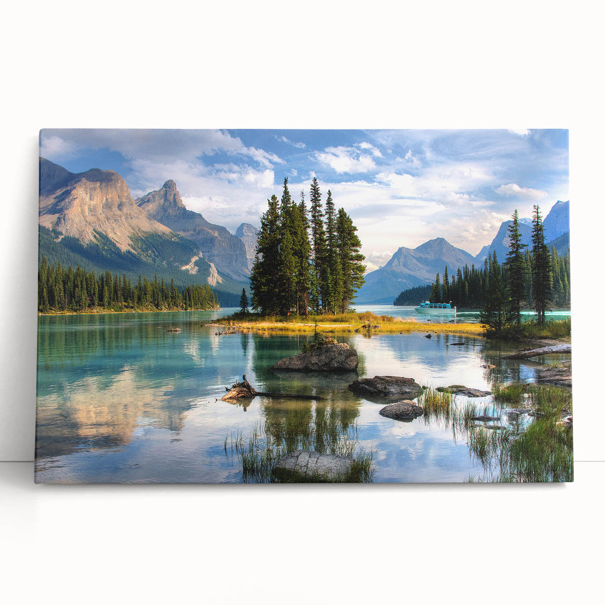 Black and white large art canvas of Alberta, Canada scenery, ideal for kitchen wall art or bedroom ambiance.