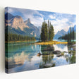 Landscape painting of Alberta, Canada on stretched canvas featuring muted earth tones, ideal for kitchen wall art.