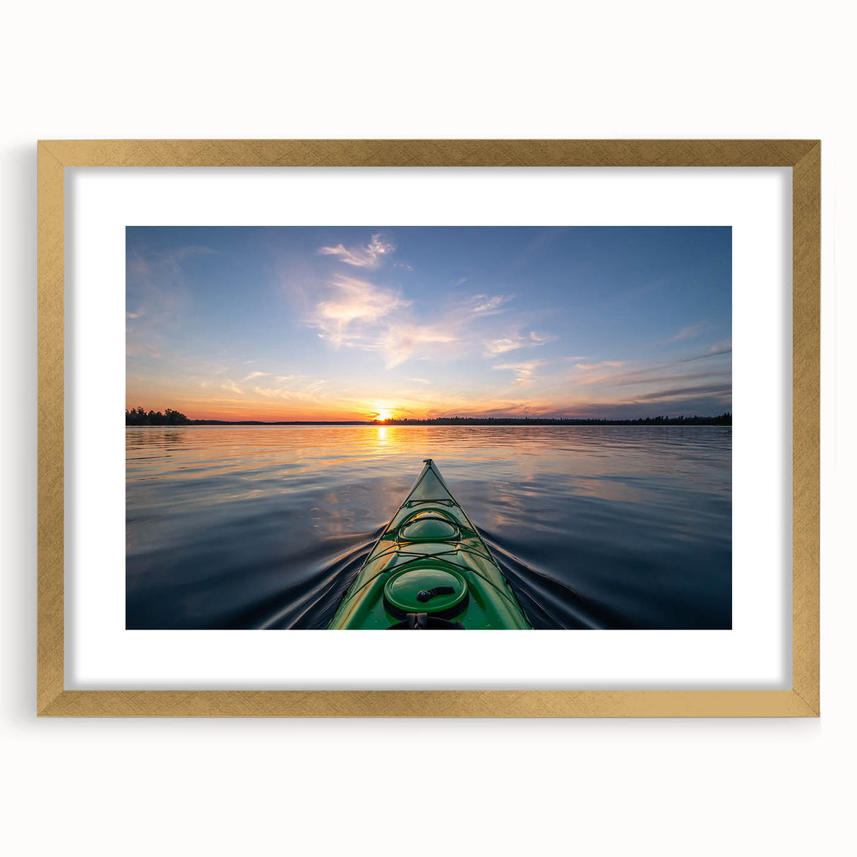 Extra large framed abstract art print depicting a textured Ontario, Canada scenery in muted earth tones.