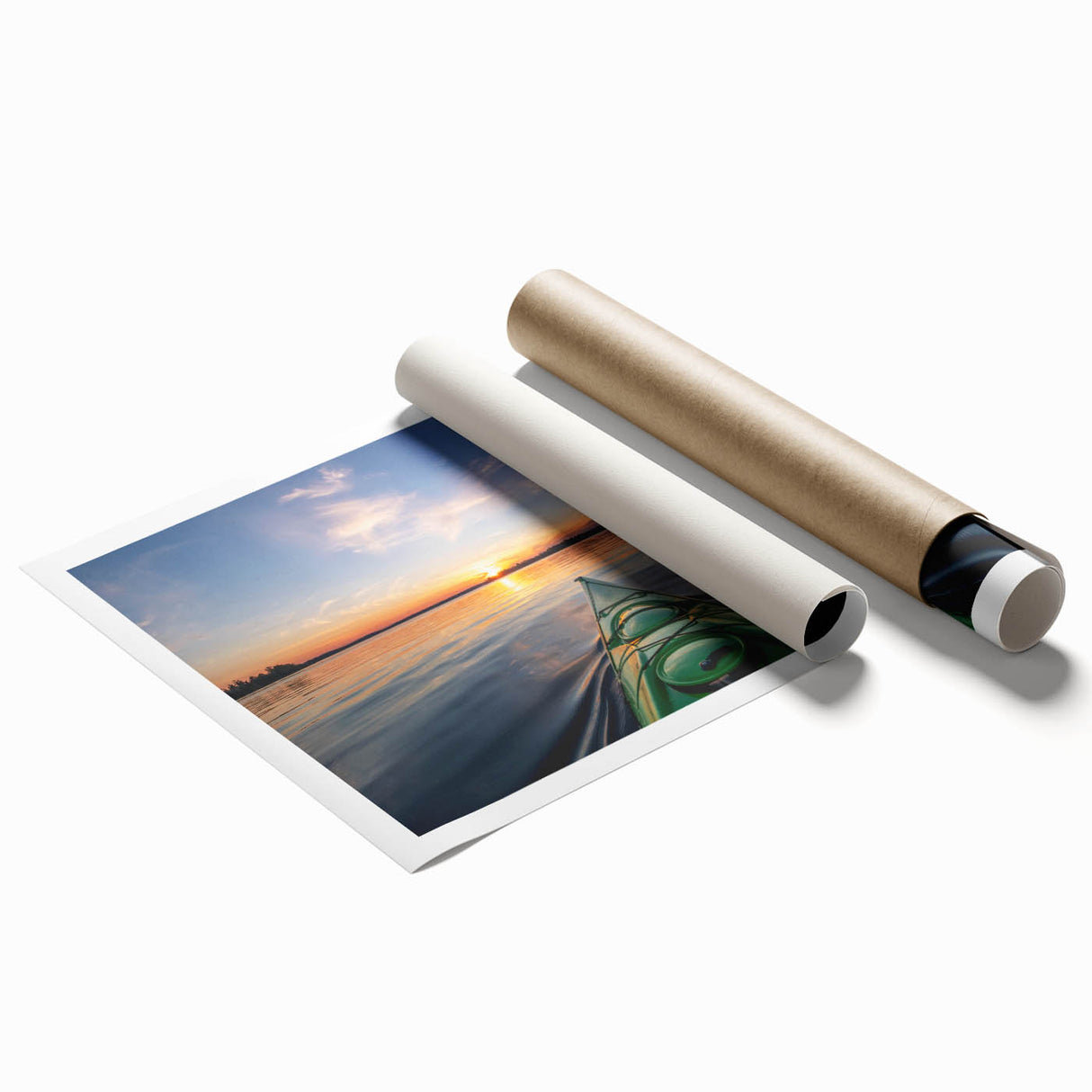 Extra large rolled print of Ontario scenery with vibrant floral elements, ideal for classy bathroom wall art.