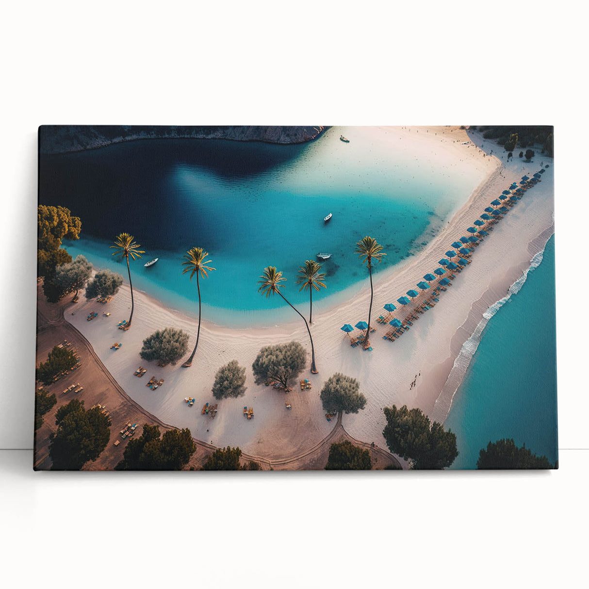 Large black and white photo of Antigua scenery on stretched canvas, suitable as kitchen wall art.