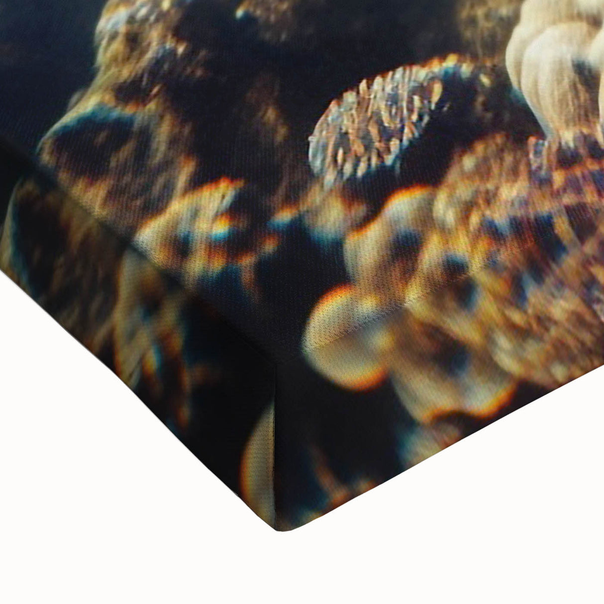 Black and white landscape art painting of Caribbean scenery on stretched canvas, suited for bedroom wall art.