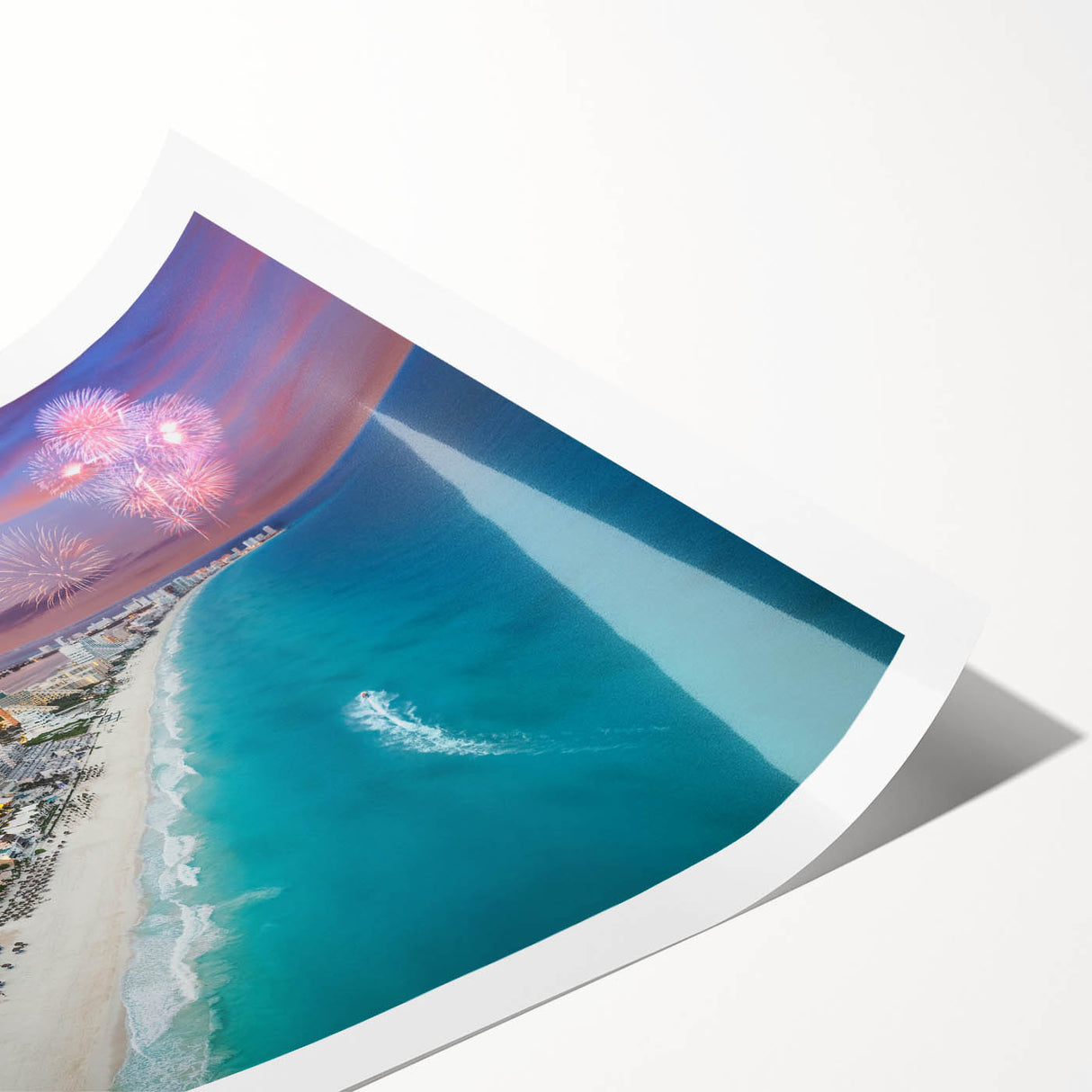 Extra large wall art featuring line art flowers in muted earth tones on rolled canvas, suitable for large living room decor.