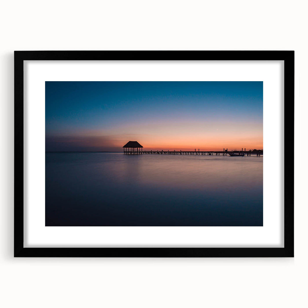 Extra large framed abstract art print depicting a colorful textured scenery of Oaxaca, ideal for living room decor.