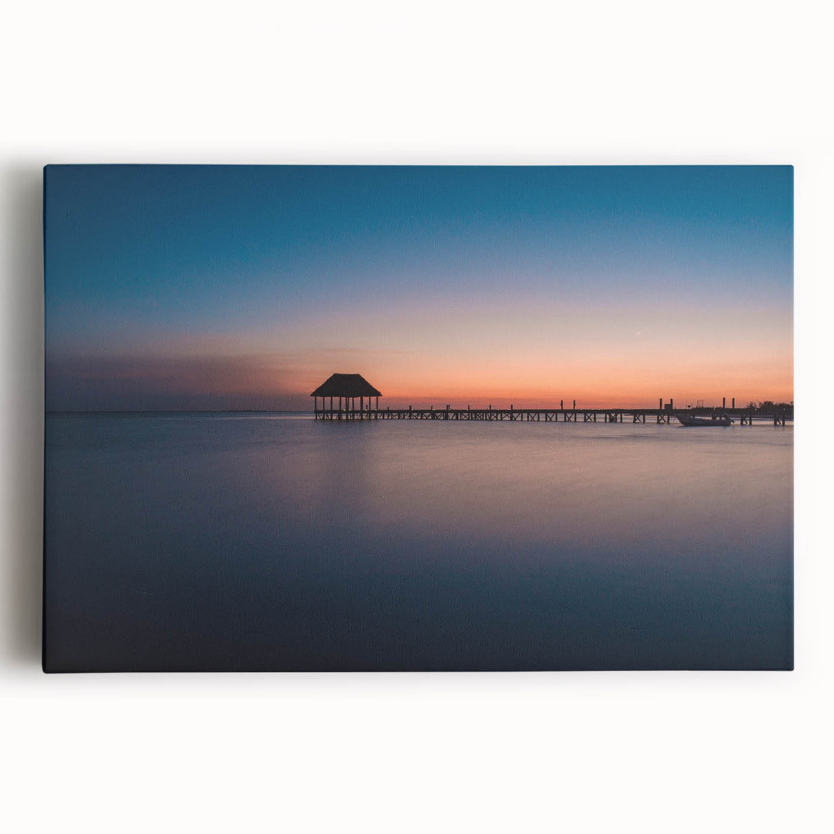 Black and white stretched canvas of Oaxaca scenery, ideal for kitchen wall art.