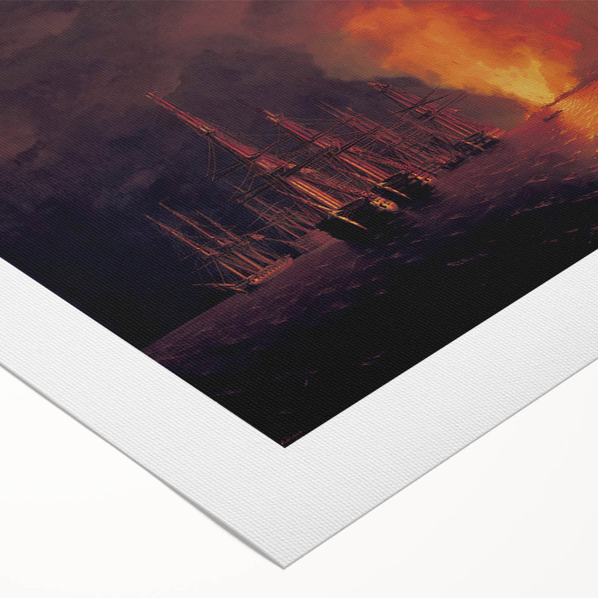 Famous Romantic Era Art - The Battle of Sinop Canvas Print