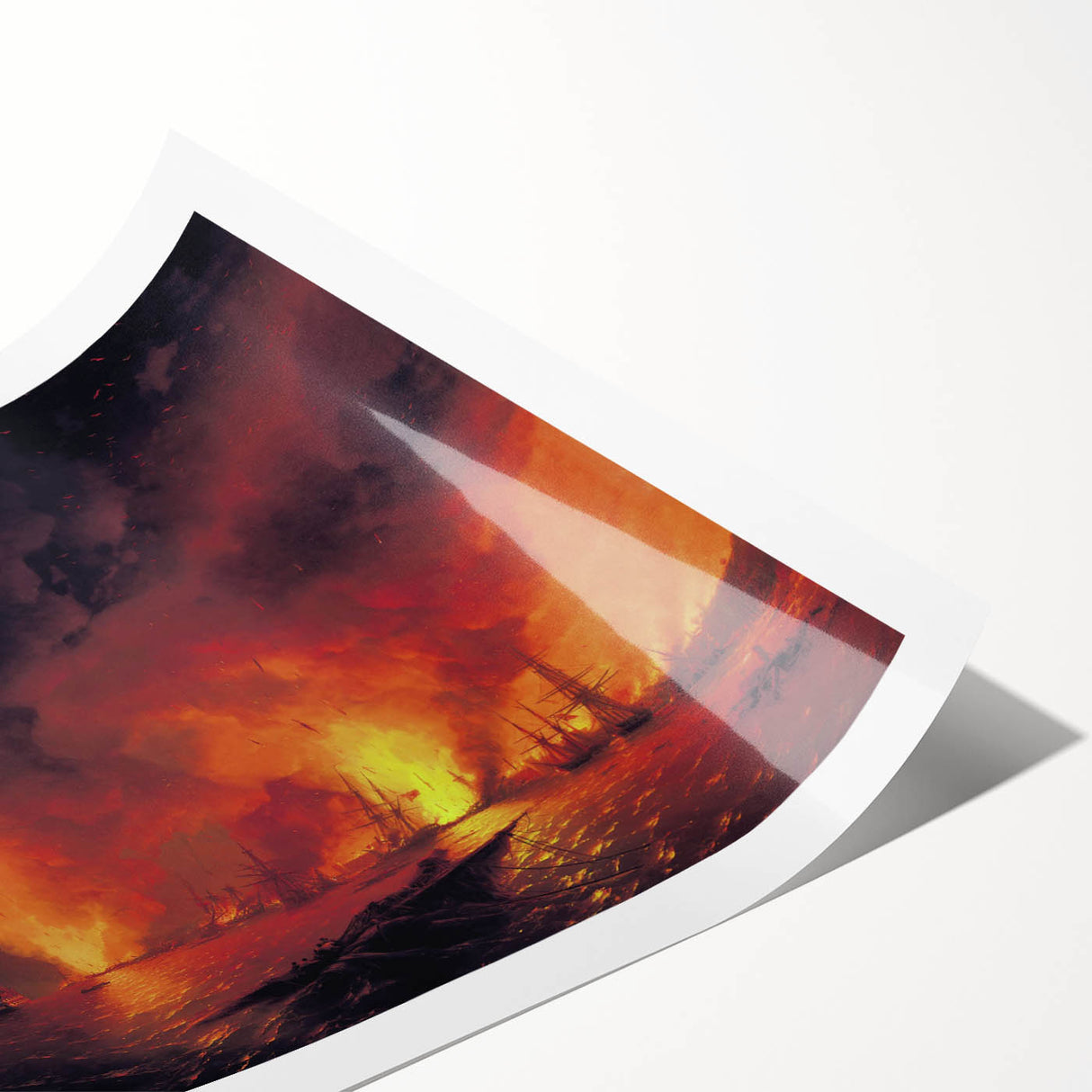 Famous Romantic Era Art - The Battle of Sinop Canvas Print