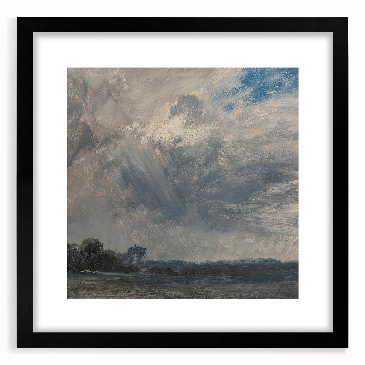 Classic Romantic Paintings - Cloudy Sky Study Canvas Art