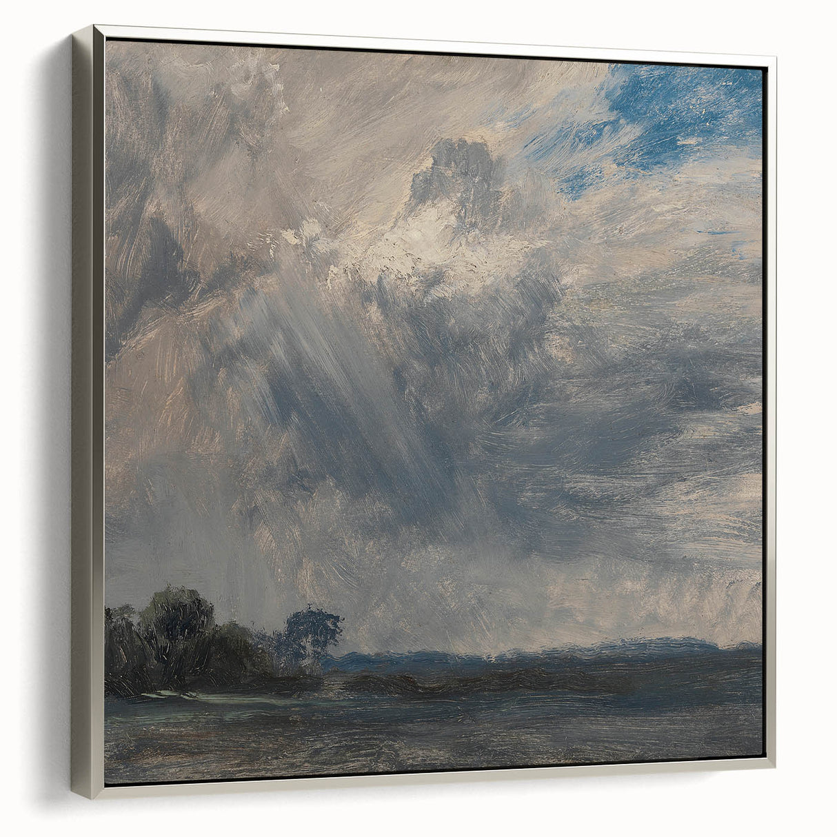 Classic Romantic Paintings - Cloudy Sky Study Canvas Art