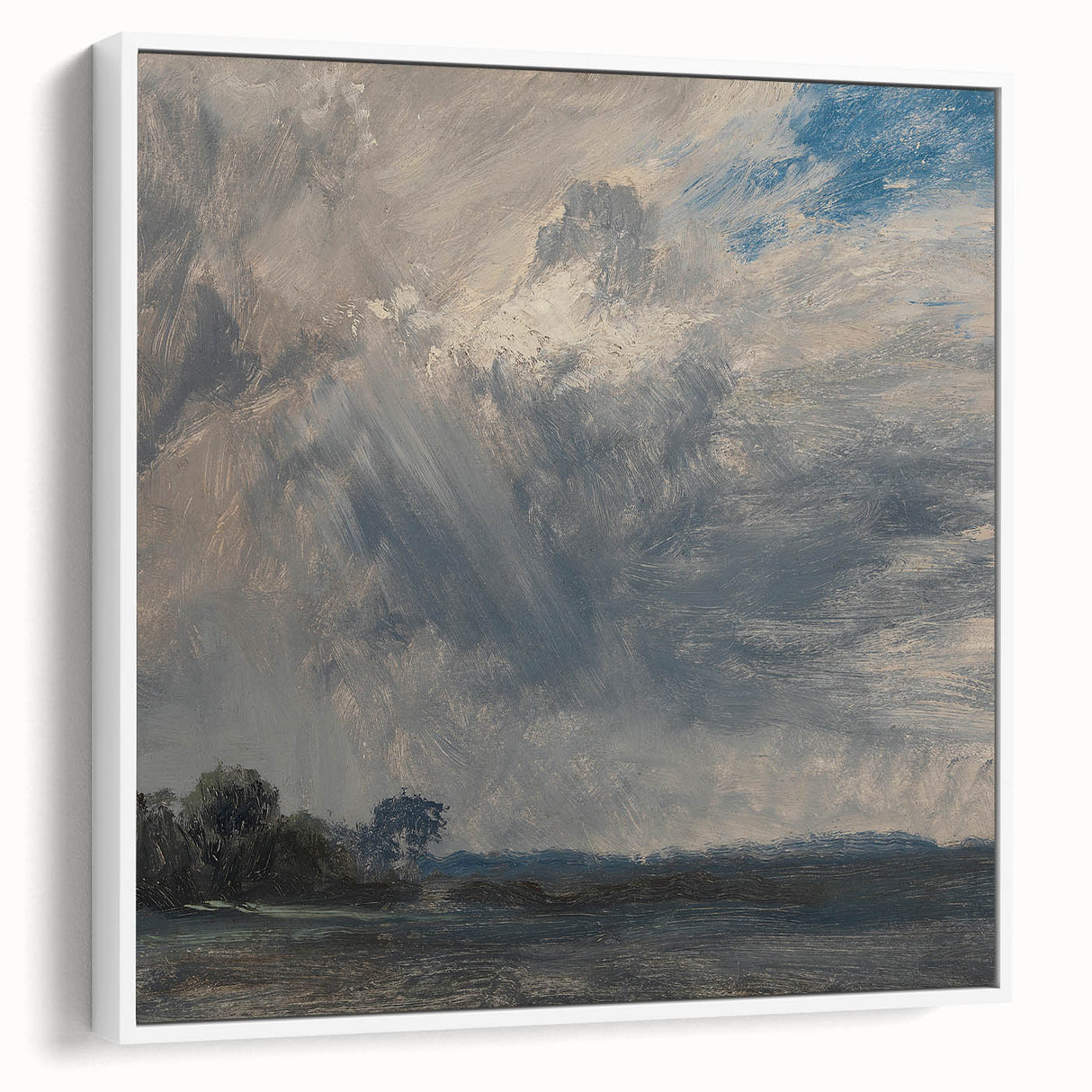 Classic Romantic Paintings - Cloudy Sky Study Canvas Art