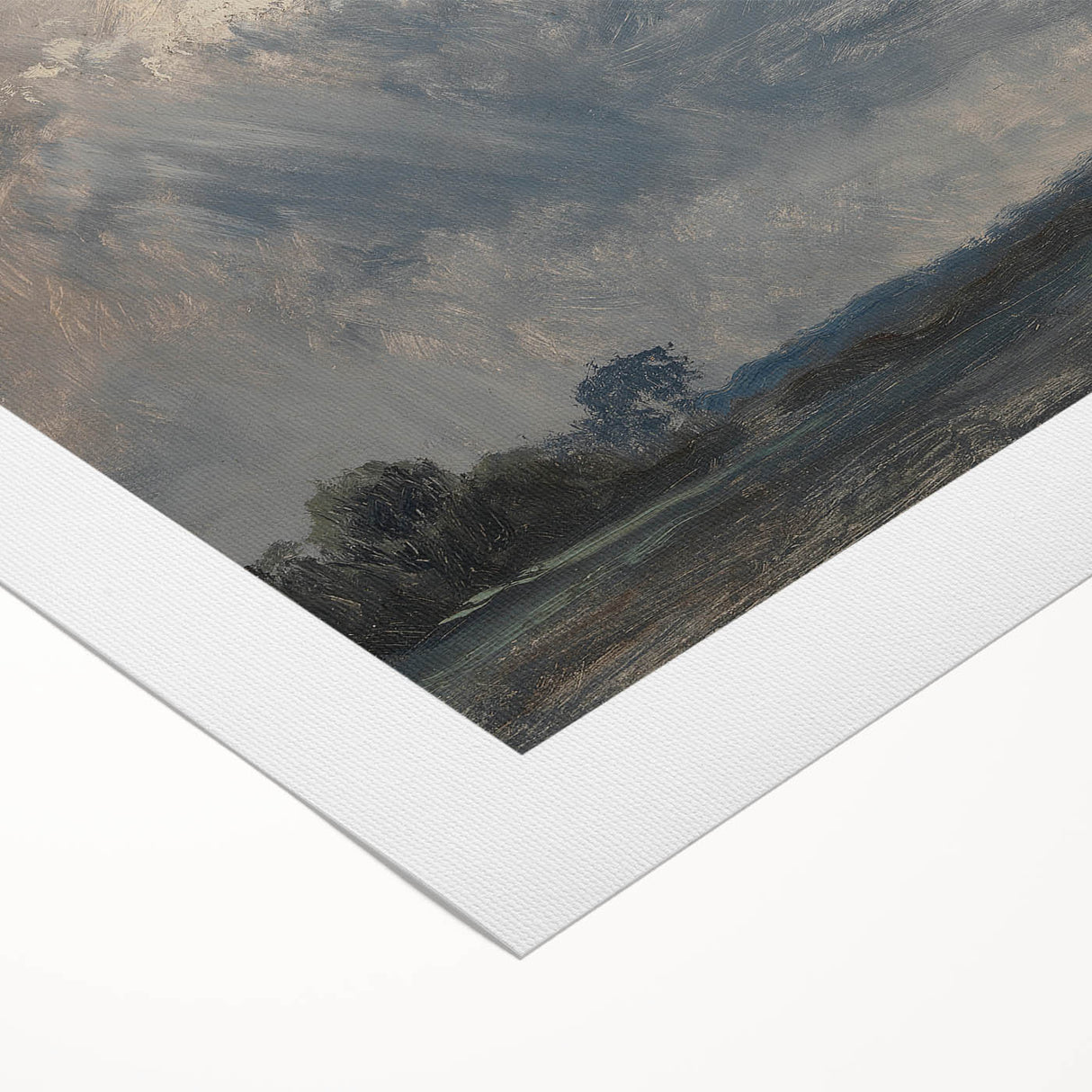 Classic Romantic Paintings - Cloudy Sky Study Canvas Art