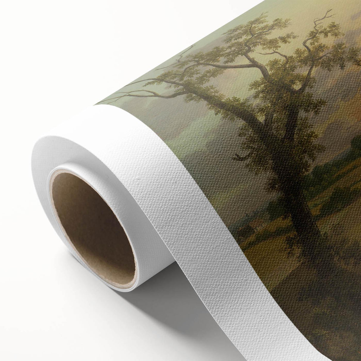 Classic Romantic Paintings - Danish Landscape with Stone Canvas Art