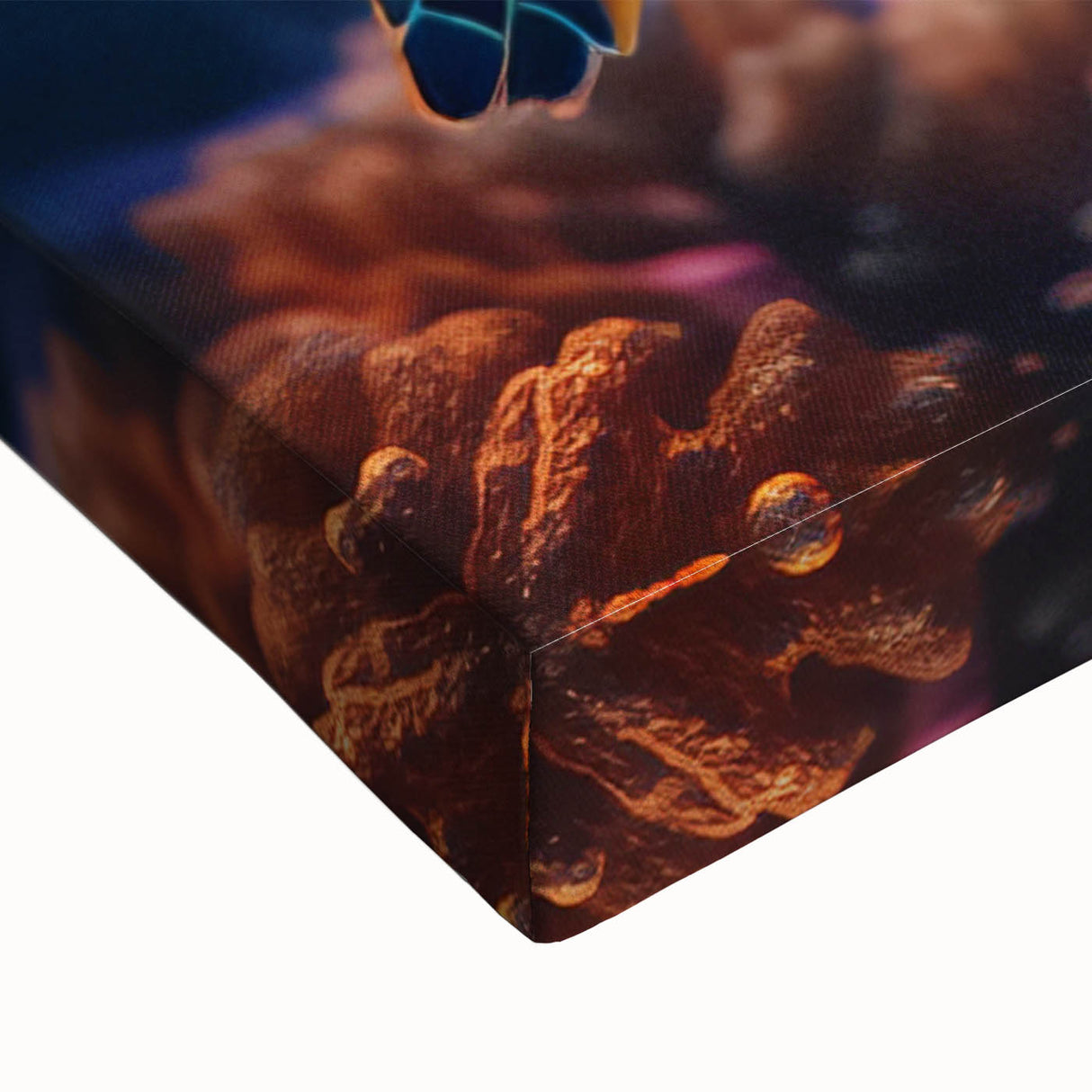 Large art of a Seychelles landscape in black and white on stretched canvas, suitable for bedroom wall decor.