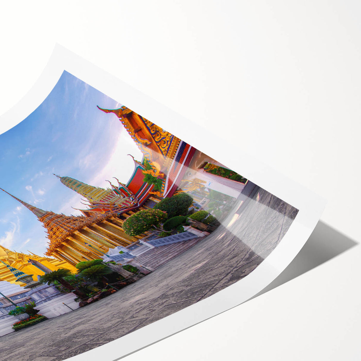 Extra large rolled print featuring line art flowers with muted earth tones, ideal for large living room wall art.