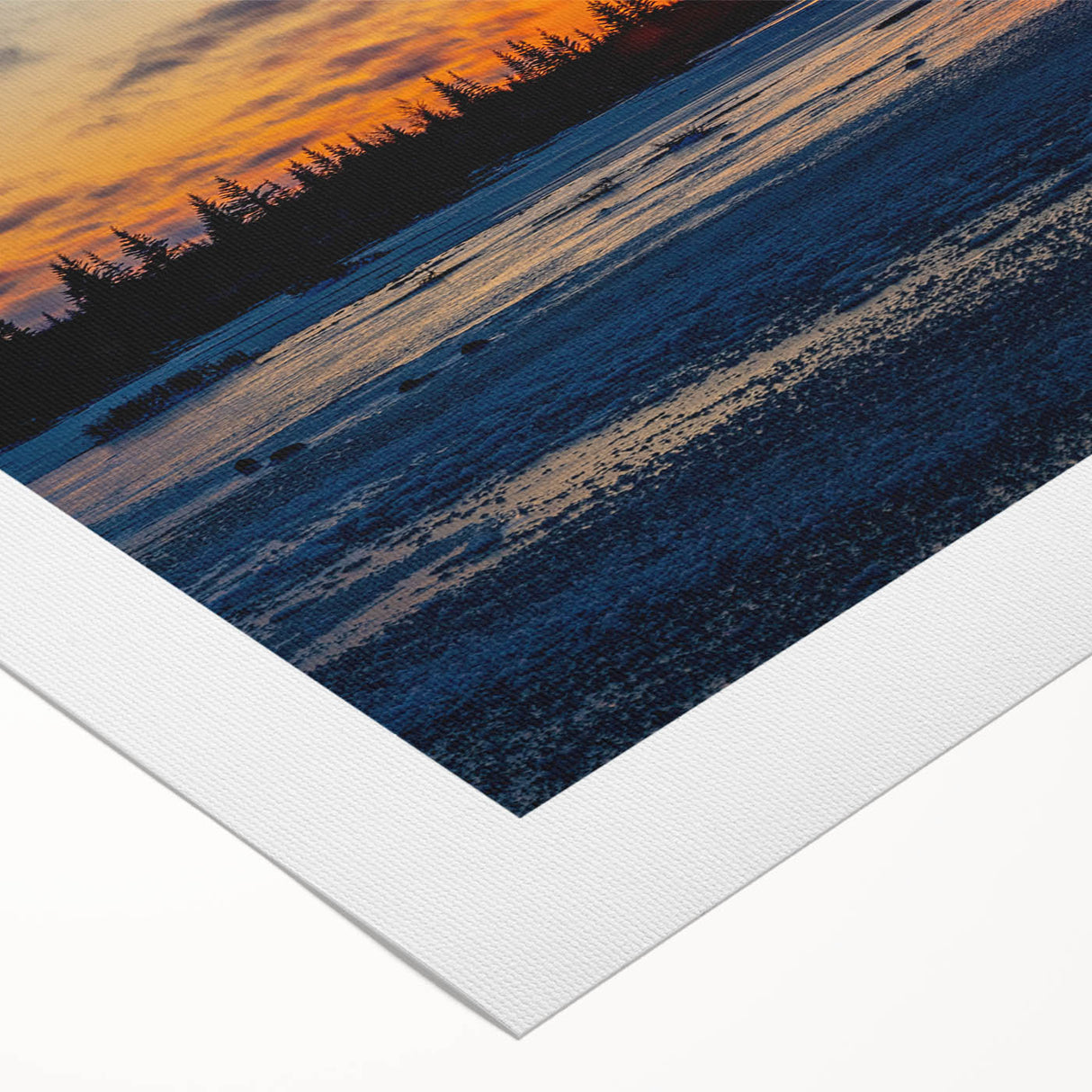 Art deco poster of Manitoba scenery on rolled canvas, featuring muted earth tones, ideal for dining room wall art.