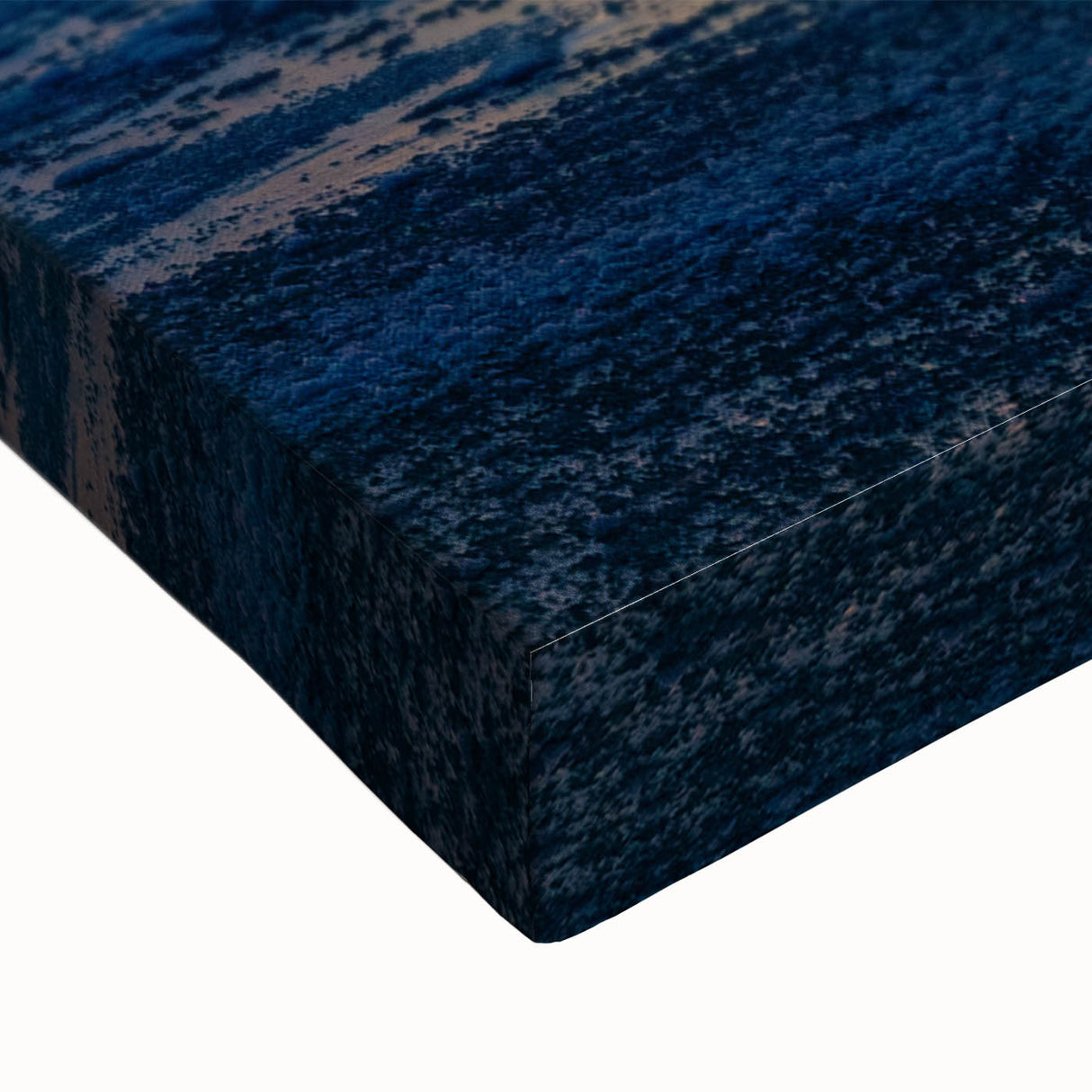 Black and white landscape art painting of Manitoba scenery on stretched canvas, ideal for bedroom wall art.